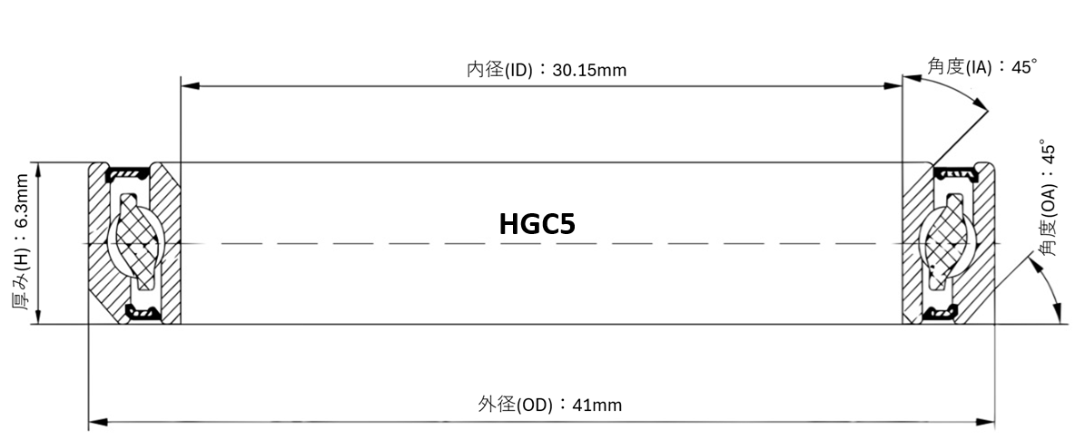 BLACKVIPER HGC5 ヘッドベアリング