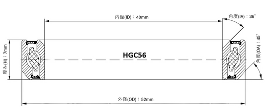 BLACKVIPER HGC56 ヘッドベアリング