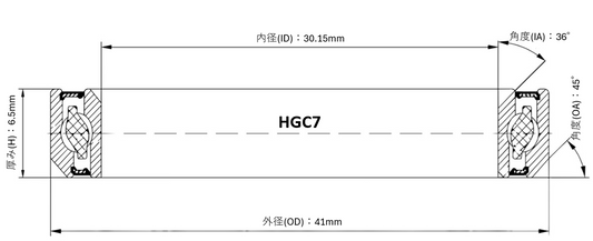 BLACKVIPER HGC7 ヘッドベアリング